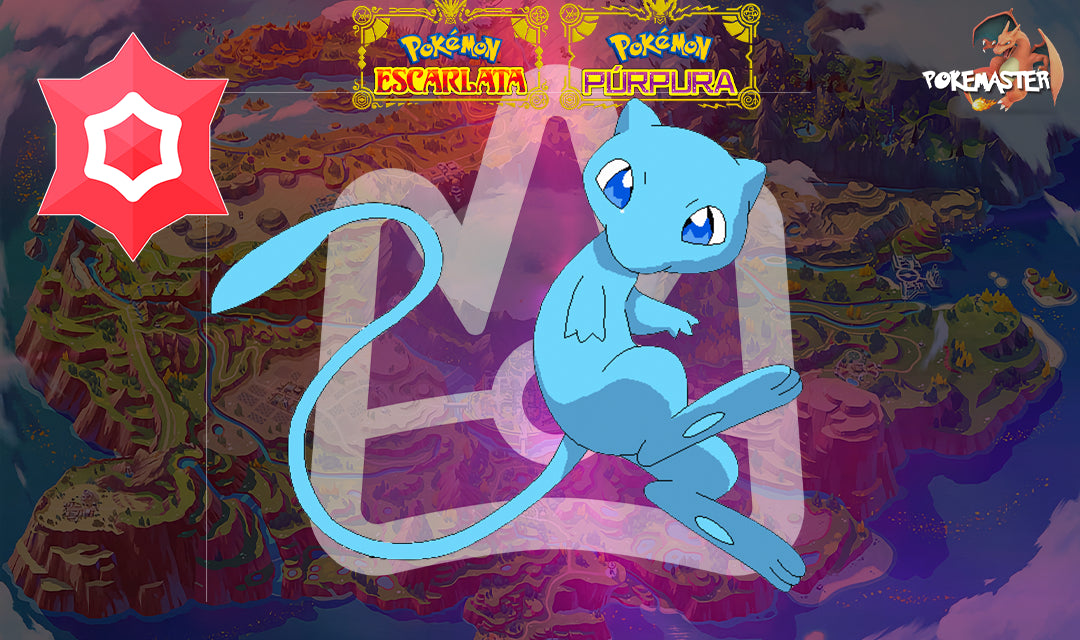 MEW SHINY EVENTO ESMERALDA JAPONÉS IMBATIBLE ESCARLATA Y PÚRPURA