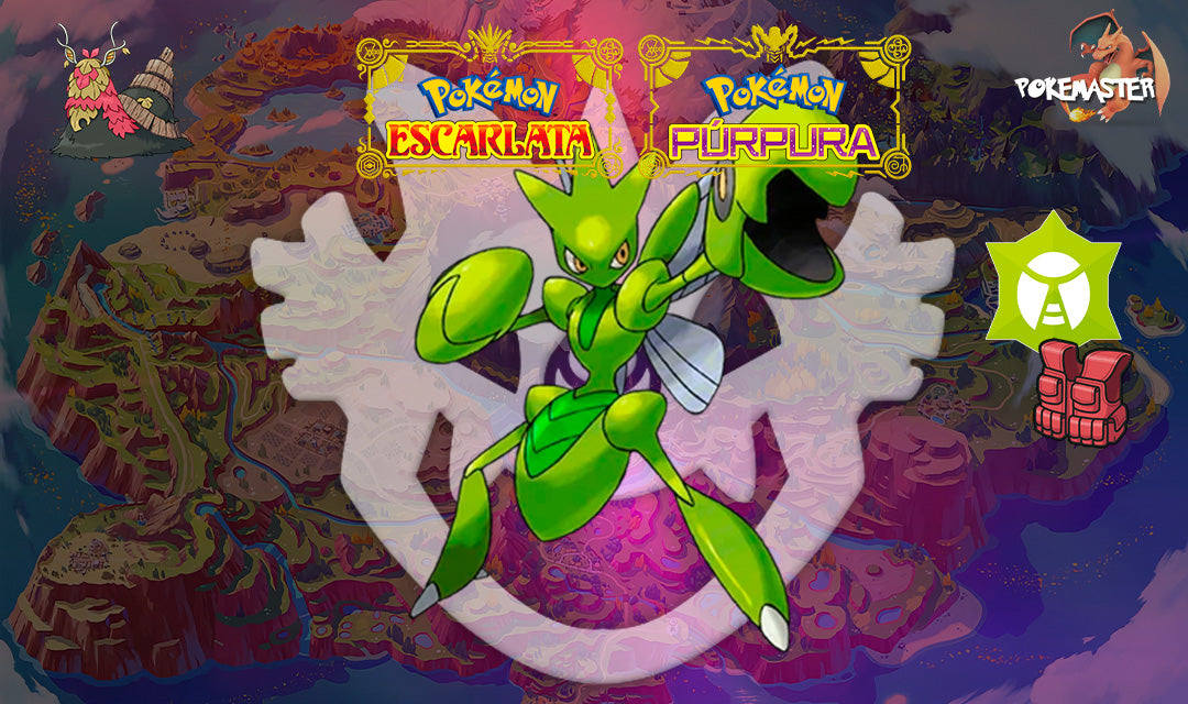 SCIZOR SHINY PARA SOLO WO-CHIEN SHINY ESCARLATA Y PÚRPURA
