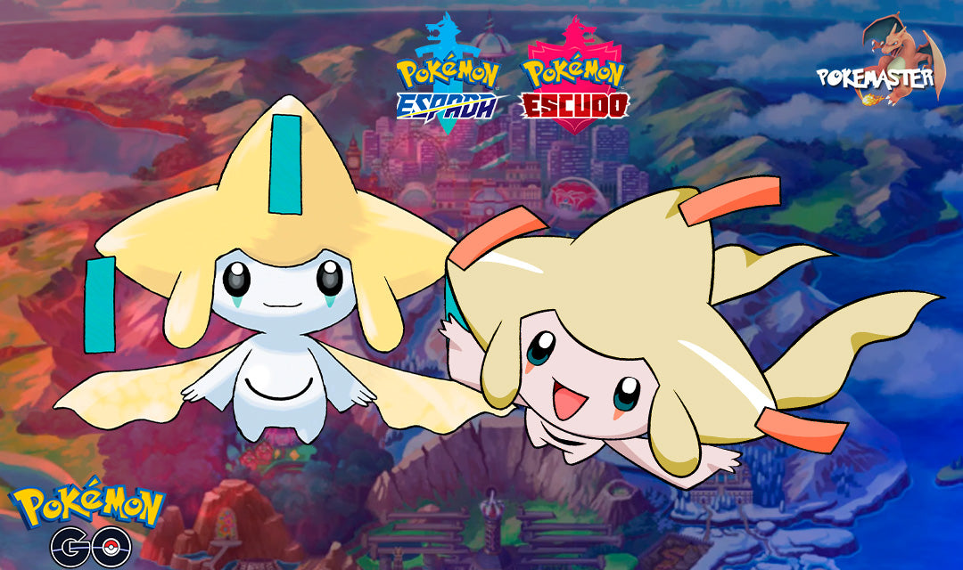 JIRACHI CON TU NOMBRE DE ENTRENADOR ESPADA Y ESCUDO