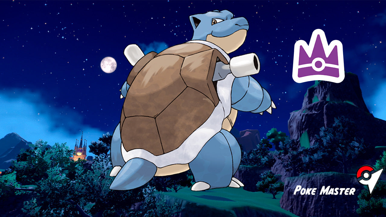 BLASTOISE IMBATIBLE ESCARLATA Y PÚRPURA