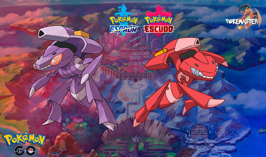 GENESECT CON TU NOMBRE DE ENTRENADOR ESPADA Y ESCUDO