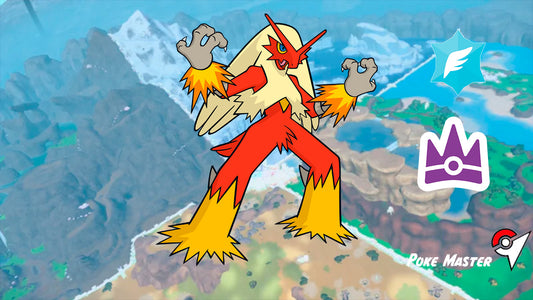 BLAZIKEN IMBATIBLE ESCARLATA Y PÚRPURA