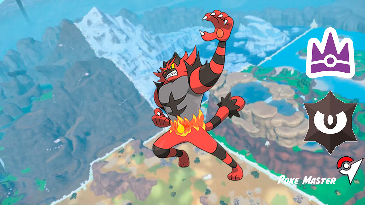 INCINEROAR IMBATIBLE ESCARLATA Y PÚRPURA