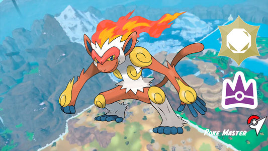 INFERNAPE IMBATIBLE ESCARLATA Y PÚRPURA