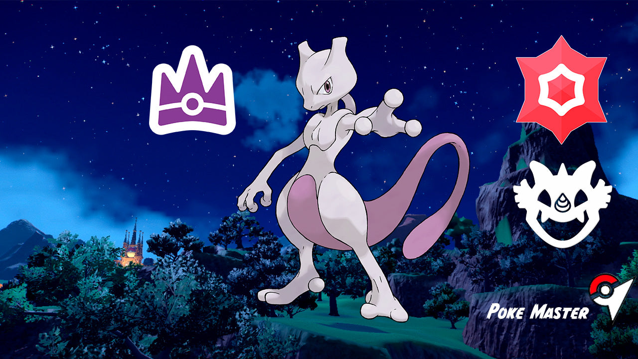 MEWTWO IMBATIBLE ESCARLATA Y PÚRPURA