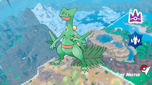 SCEPTILE IMBATIBLE ESCARLATA Y PÚRPURA