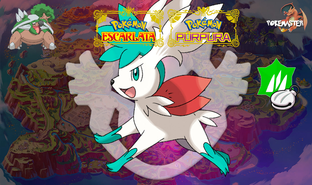 SHAYMIN CIELO SHINY PARA SOLO TORTERRA ESCARLATA Y PÚRPURA