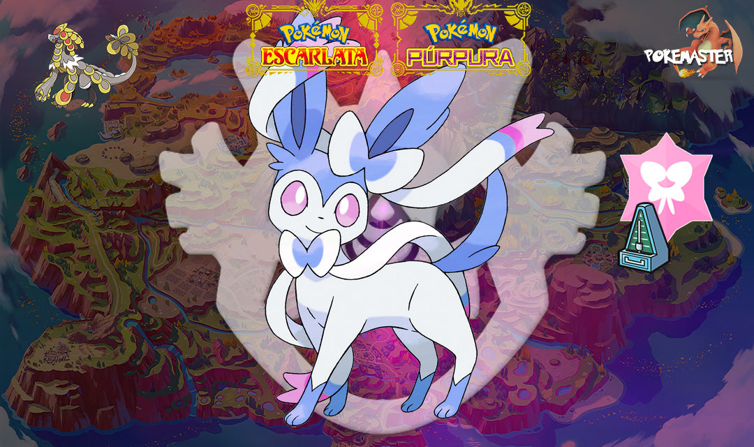 SYLVEON SHINY PARA SOLO KOMMO-O ESCARLATA Y PÚRPURA